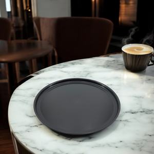 Grand plateau de service rond moderne de 15 pouces pour l'affichage élégant Caractéristique décorative pour l'affichage des plats et des boissons - Product Image 5