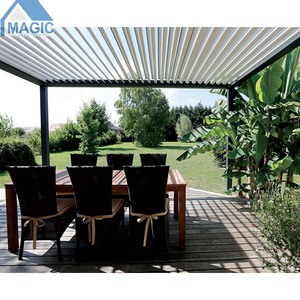 Pergola motorisée en aluminium imperméable, ouverture dynamique, toit de pergola en aluminium électrique, lamelles - Product Image 3