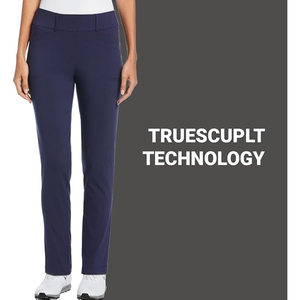 Pantalones de vestir de cintura alta con bolsillos para yoga Pantalones de golf para mujer Pantalones de tobillo de trabajo elásticos de cintura con cordón - Product Image 5