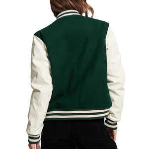 Letterman Varsity Jacket <b>Manufacturer</b> Custom Women Vintage Streetwear Blank Varsity Jacket Women Breathable Customization - Product Image 6
