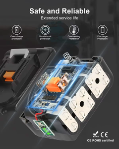 Forenpower ชุดแบตเตอรี่ลิเธียมไอออน6Ah 18V ใช้ได้กับเครื่องมือไร้สาย - Product Image 3