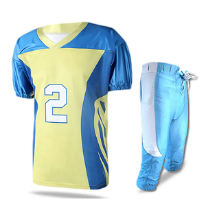 Nouvel Arrivage Vêtements de Football Américain de Marque Privée Ensembles d'Uniformes Respirants de Grande Taille avec Techniques Imprimées Parfaitement Coupées à Bas Prix - Product Image 1