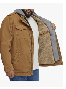 Veste surdimensionnée pour homme en gros directement de l'usine du Bangladesh, taille plus, rembourrage épais, chaude, hiver, automne - Product Image 2