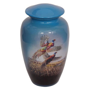 Urnas de cremación funeraria para adultos de Metal impresas con tema volador de águila para mantener a tus seres queridos urnas con imagen de cenizas humanas - Product Image 1