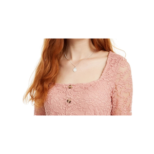 Top in pizzo da donna Ultra Flirt Junior color pesca, taglia media - Product Image 2