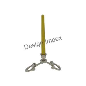 Bougeoir à mèches pour chevaux Bougeoir à mèches polies brillantes Parties Table Bougeoir décoratif en métal Style équestre - Product Image 1