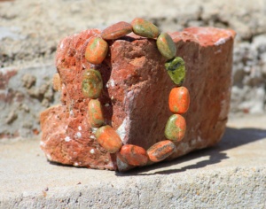 Unakite Tumbled Beaded Crystal Jewelry <b>Bracelet</b> Healing Crystals and Stone <b>for</b> Gift or Wedding - Product Image 3