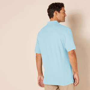 Piqué de coton tricoté décontracté pour homme, design personnalisé, lettre imprimée, manches courtes, grande taille, 220g - Product Image 2