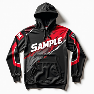 Sudadera con Capucha Extra Grande para Hombre, Personalizable, 100% Poliéster, Mezcla de Algodón Básico, Textura Diaria, Sublimada, Duradera, Estilo Urbano - Product Image 2