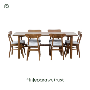 ชุดโต๊ะอาหารไม้สักแท้ทรงสี่เหลี่ยมผืนผ้า 8 ที่นั่ง สไตล์โมเดิร์น สำหรับ 8 คน ใช้ได้ทั้งกลางแจ้ง ห้องนอน ห้องนั่งเล่น เฟอร์นิเจอร์โรงแรม - Product Image 5
