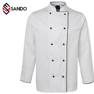 Veste de chef avec logo personnalisé, vêtements de cuisine pour hôtels et restaurants, vestes de cuisine, au meilleur prix, vente en gros, - Product Image 1