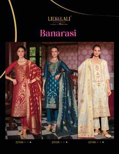 ชุดเล่น Salwar ผ้าไหมผ้าแจ็คการ์ด Banarasi ดีไซน์เนอร์ล่าสุด - Product Image 6