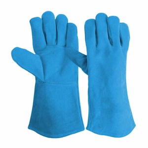 Guantes de Soldadura de Cuero Vacuno Resistentes al Calor, Guantes de Seguridad Industriales de Alta Resistencia, Antiestáticos y Resistentes a Desgarros - Product Image 2