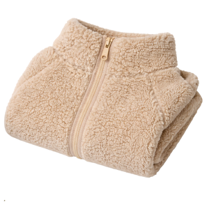 Beige Dog Fleece Plush Soft Ultra Warm Pet Pullover Cozy Winter Fleece Jacket for Small Medium Dogs Premium Comfort Wear - Product Image 6