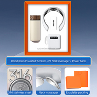 Ensemble Cadeau D'Entreprise Promotionnel 3 en 1 des Produits les Plus Populaires pour 2025 : Mug Isotherme, Masseur Cervical et Batterie Externe