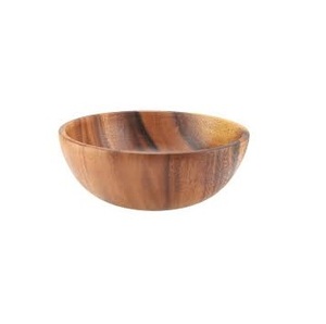 100 % Natural Color Customized Sizes Round Shape Wooden Bowl Handmade Handicrafts Table <b>Top</b> Acacia Wood Fruits Bowl Party Use - Product Image 2