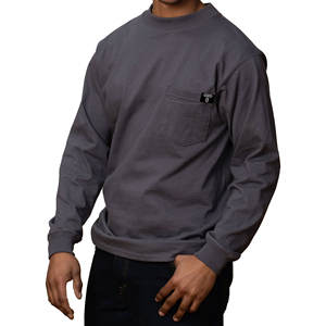 Camiseta Deportiva de Manga Larga para Hombre, Diseño Moderno, Logotipo Personalizado, Tejido Premium de Poliéster/Algodón, Transpirable - Product Image 6