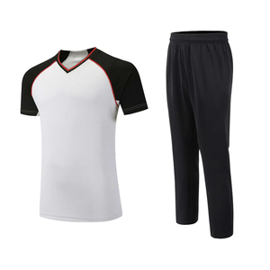 Custom Mens Summer Sports <b>T</b>-Shirt <b>Track</b> Pants Set Breathable Quick Dry Lightweight 100% Polyester Solid Elastic Waist Gym - Product Image 3
