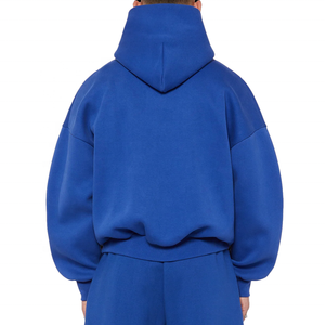 Sweat à capuche en éponge française surdimensionné de grande taille en polaire de coton lourd personnalisé Streetwear sweat à capuche court 420gms 100% coton - Product Image 3