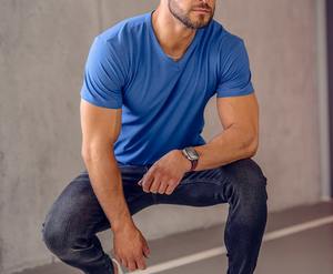 Venta al por mayor 100% Poliéster Hombres Deportes Correr Gimnasio Dry-Fit Camisetas Logotipo personalizado Largo Secado rápido Nuevo diseño Hombres de gran tamaño - Product Image 3