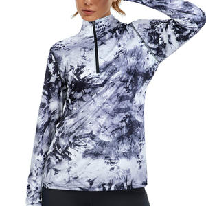 Activewear Sudadera de manga larga Tela de poliéster Ropa informal Sudadera transpirable antiarrugas y sudaderas con capucha para mujer - Product Image 3