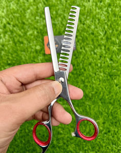 Tijeras de adelgazamiento de peluquero de salón profesional, tijeras de corte de pelo de acero inoxidable de seguridad para uso en salón - Product Image 5