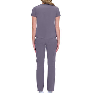 Conjunto de Uniforme Médico Transpirable y Elástico Unisex con Cuello en V y Pantalones Rectos, Servicio OEM - Product Image 4