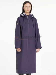 2025 abrigo largo para montar a caballo para mujer, elegante chaqueta ecuestre transpirable impermeable de primera calidad, ropa de abrigo de entrenamiento, servicio personalizado - Product Image 4