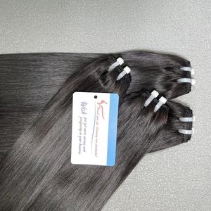 Extensiones de cabello humano crudo vietnamita de alta calidad sin enredos, trama de cabello Remy recto de hueso negro súper doble estirado - Product Image 3