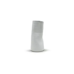 CUB6509WT - White Formed <b>Vase</b> - 9" H - Product Image 1