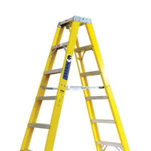 Échelle moderne en aluminium à double extension à deux étages pour une utilisation commerciale intérieure réglable en hauteur - Product Image 1