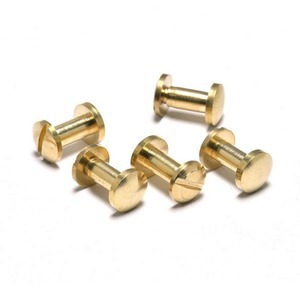 Vis Chicago M2 M3 M5 M6 en acier inoxydable, acier au carbone, laiton, mâle-femelle, pour fixation par rivet - Product Image 1