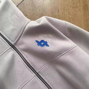 Sweats à capuche balaclava d'hiver surdimensionnés personnalisés, logo brodé uni, 100% coton polaire, 330 grammes, unisexe, respirant, séchage rapide, lourd - Product Image 2