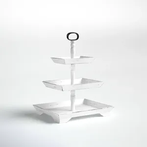 Elegant <b>3</b>-<b>Tier</b> Aluminum <b>Cake</b> <b>Stand</b> Durable and Lightweight Ins Style Home Decor for Weddings and Parties - Product Image 2