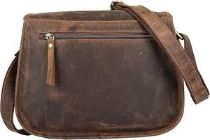 Hippe femmes mode Vintage Style cuir bandoulière sac à bandoulière fermeture éclair toile doublure voyage cartable sac à main - Product Image 4