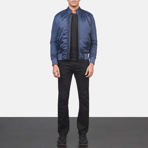 แจ็กเก็ตบอมเบอร์สำหรับผู้ชายผ้าคอตตอนโพลีเอสเตอร์นุ่มสบายแฟชั่นสำหรับฤดูหนาว - Product Image 1