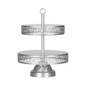 Soporte de Servir de Metal de Tres Niveles, Ecológico, Hecho a Mano, con Diseño Decorativo para Pasteles, Postres y Aperitivos, Decoración de Mesa - Product Image 5