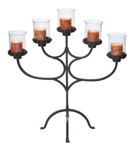 Candelabro de diseño de cristal para decoración del hogar, soporte de vela brillante para interior y exterior, votivo - Product Image 2
