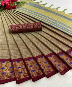Latest Festival and Special Occasion Cotton Mercerized Silk Saree Wholesale Lowest Price Ethnic Garments Ethnic - Product Image 3