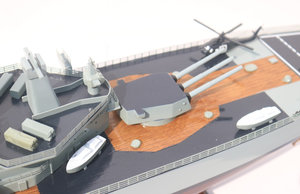 USS-Barco de batalla pintado a mano, nuevo modelo náutico, amor, tema, decoración del hogar, regalo, artesanía de resina, Vietnam - Product Image 5