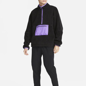 Warm Fleece 1/4 <b>Zip</b> up Pullover Quarter <b>Zip</b> Fluffy Fuzzy Sweatshirt Thick Heavy Pullover <b>Hoodie</b> with <b>Pockets</b> 2025 - Product Image 4