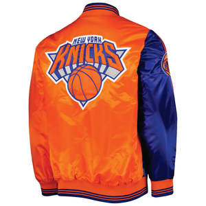 Chaqueta Bomber Satinada para Hombre, Estilo Universitario, Ropa Urbana Retro, Bordado Deportivo del Equipo Chicago Lakers, Inspirada en la Ciudad - Product Image 2