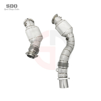 Downpipe de Alto Rendimiento SDO T304 con Catalizador y Protector Térmico Industrial para BMW M3/M4 F80/F82/F83 3.0T 2014-2019