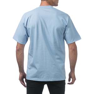 Camiseta de lujo Unisex de alta calidad 275GSM para hombre, camiseta de talla grande 100% de algodón de peso pesado con hombros caídos, camiseta sólida con timbre para hombre - Product Image 3