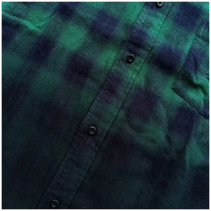 Ropa Urbana Directo de Fábrica, Ropa Casual para Exteriores, Camisas a Cuadros con Efecto Desgastado por el Sol, Chaqueta de Franela 100% Algodón Estilo Biker - Product Image 3