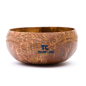 ชามมะพร้าวธรรมชาติพร้อมชุดชามแบบใช้แล้วทิ้งพร้อมกล่องกระดาษสำหรับเก็บอาหารปรับแต่งโลโก้ได้ - Product Image 1