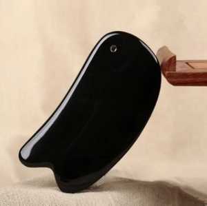 India's Traditional Buffalo Horn Gua Sha TCM Metal Tool for Facial <b>Neck</b> Body Hand Eye <b>Massage</b> Manual Scalp Accessory Jade Roller - Product Image 2
