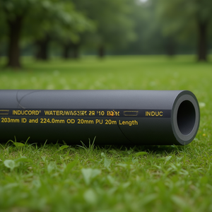 INDUCORD L.20m Industrial Rubber <b>Hoses</b> 203mm ID and 224.0mm OD 20mm PU 20m Length - Product Image 2