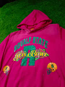 เสื้อกันหนาวมีฮู้ดของผู้ชายแบบวินเทจฟอกสีกรดจีเอสเอ็มเสื้อสเวตเตอร์พิมพ์โลโก้ตามสั่ง - Product Image 2