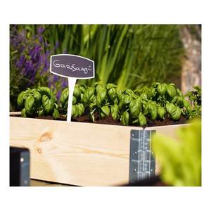 Kit de jardin potager en bois dur nordique PEFC avec coins en acier galvanisé (80x60x19.5cm) Écologique UPYARD Naturel 0031 Abri de jardin pour rangement - Product Image 4